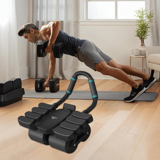 Fitness Care Automatic Rebound Abdominal Wheel With 8 Elbow Supports (1 Pc)
