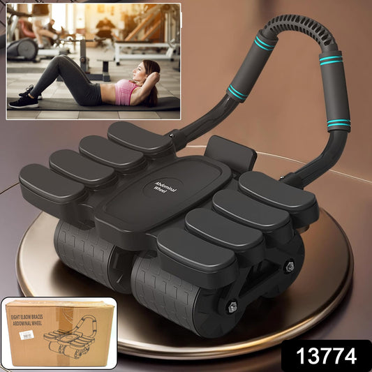 Fitness Care Automatic Rebound Abdominal Wheel With 8 Elbow Supports (1 Pc)