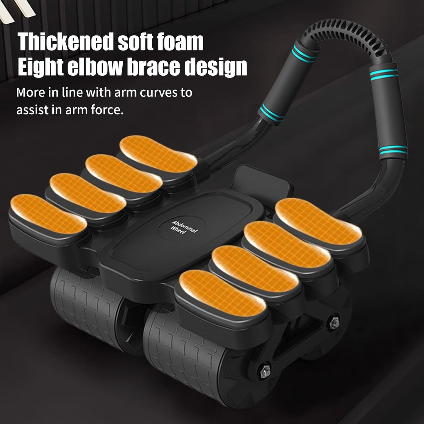 Fitness Care Automatic Rebound Abdominal Wheel With 8 Elbow Supports (1 Pc)