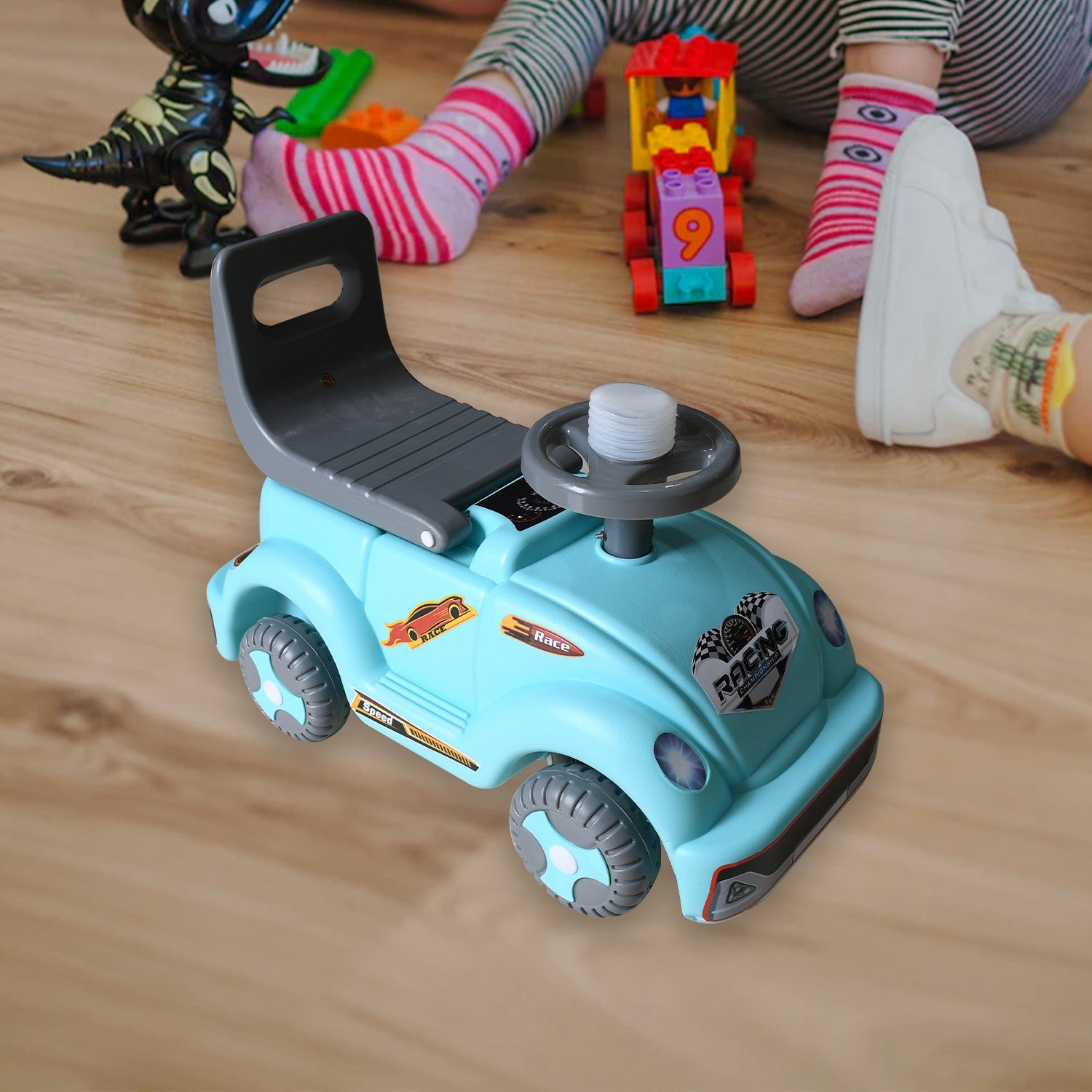 Kids Baby City Ride On Push Car Ride With Backrest Musical Horn For Children Kids Toy Ride-on Kids Toys Toddler Baby Toy Baby Car  Truck Etc Suitable For Kids Boys  Girls