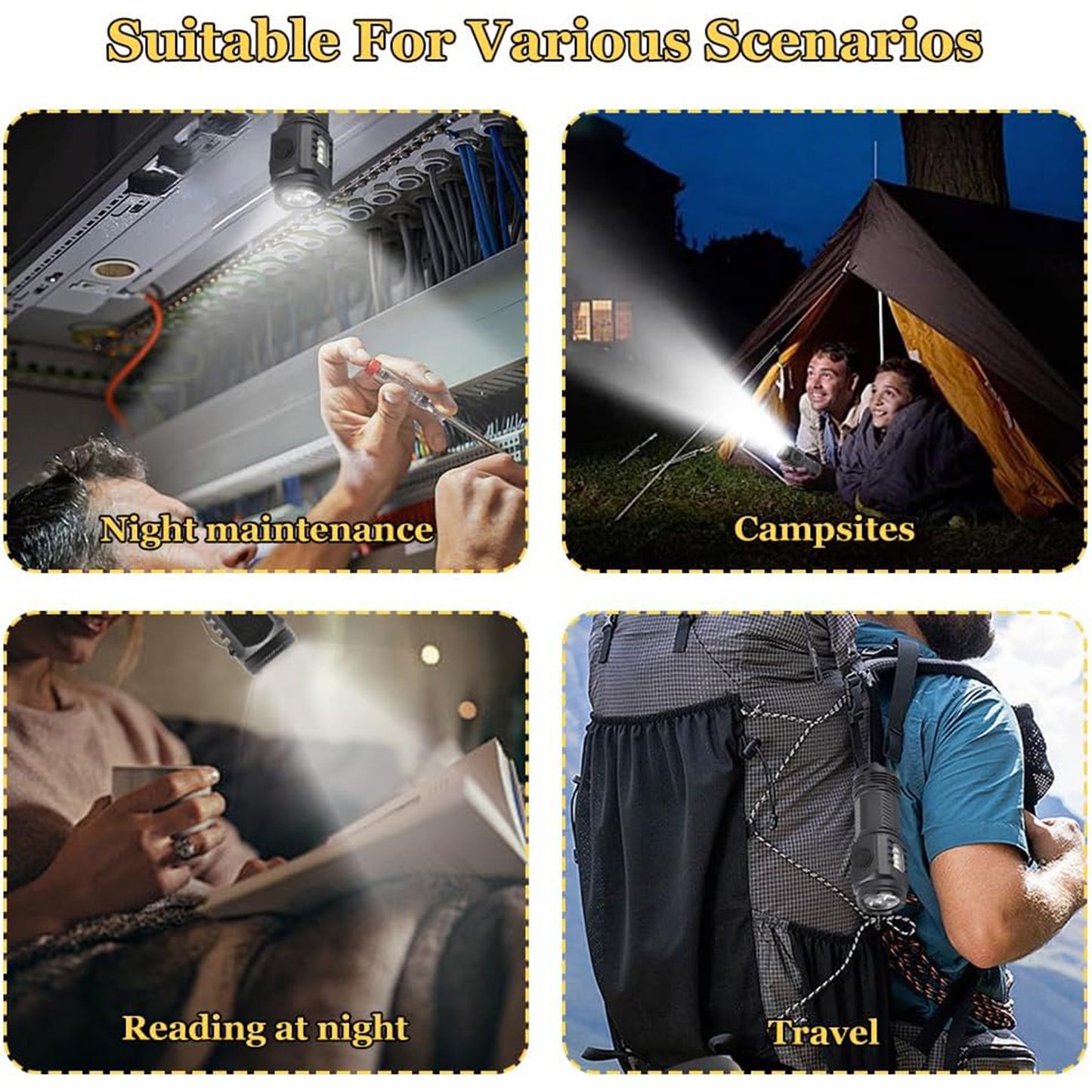 Small Led Torch 5 Lighting Modes (1 Pc)